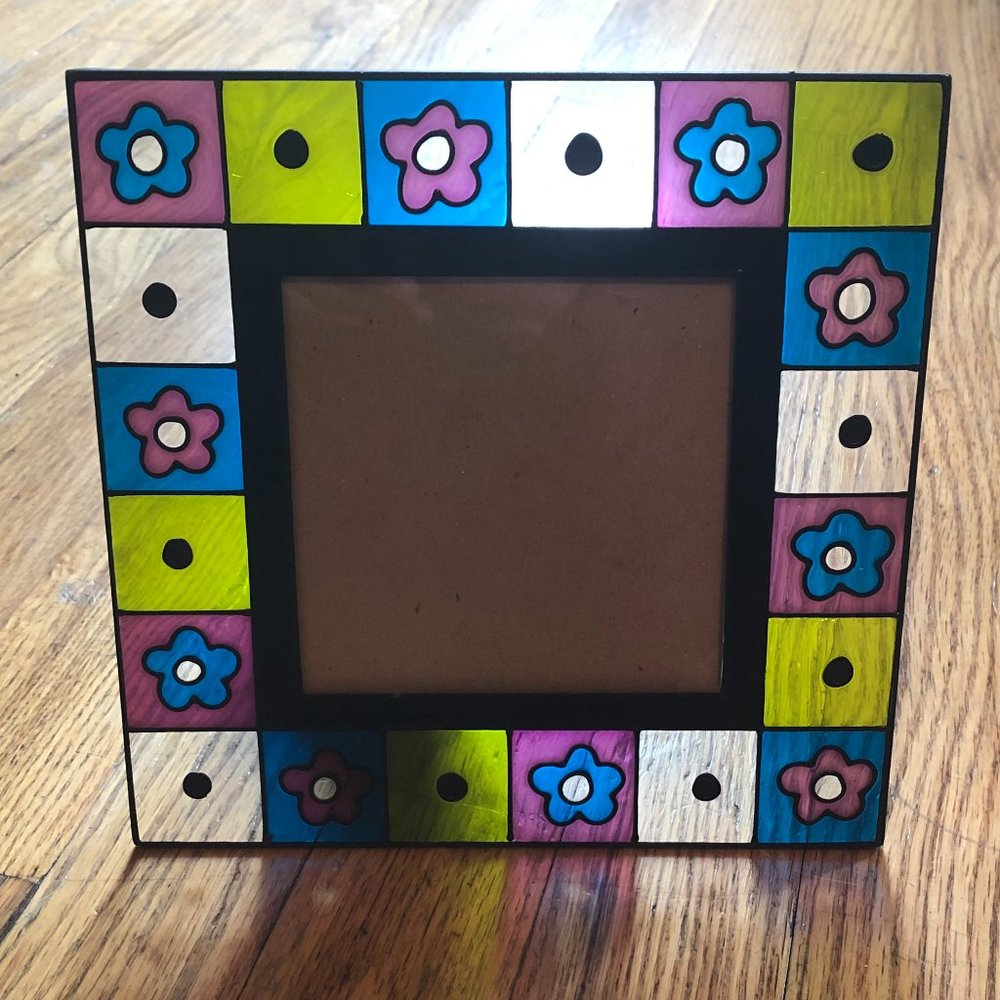 Vintage Picture Frame - for 3.75" x 3.75" Photo - 7" x 7" Overall